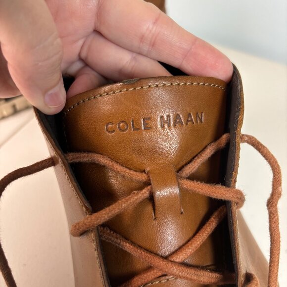 Cole Haan ZERØGRAND Chukka Boots Men’s 10M British Tan Leather Comfort Shoes - Picture 6 of 16
